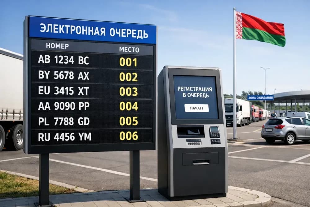 Беларусь. C 1 апреля 2026 года введена возможность онлайн-бронирования даты въезда грузовых транспортных средств в автодорожный пункт пропуска.